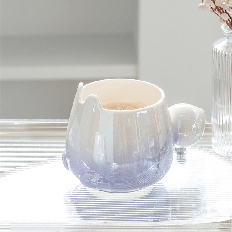 Gradual Change Rabbit Ceramic Mug Girls' Cute Cup High Beauty Couple Water Cup Office ins Coffee Cup