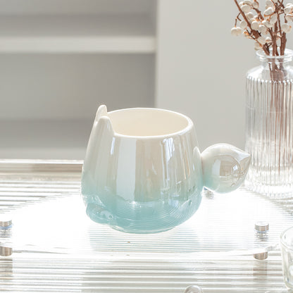 Gradual Change Rabbit Ceramic Mug Girls' Cute Cup High Beauty Couple Water Cup Office ins Coffee Cup