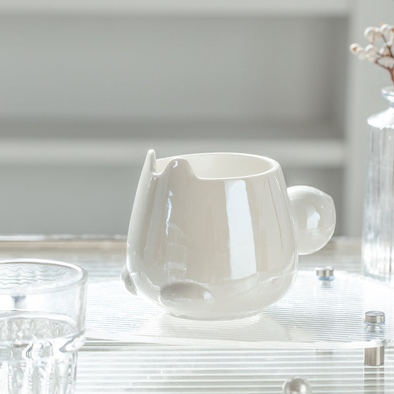 Gradual Change Rabbit Ceramic Mug Girls' Cute Cup High Beauty Couple Water Cup Office ins Coffee Cup