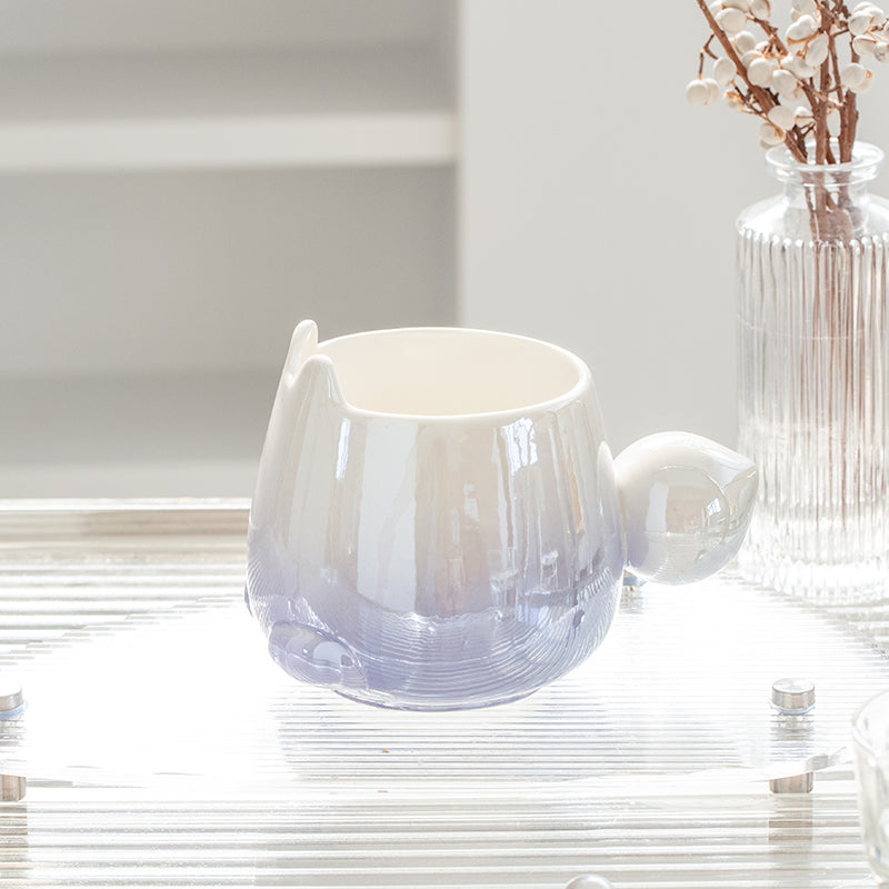 Gradual Change Rabbit Ceramic Mug Girls' Cute Cup High Beauty Couple Water Cup Office ins Coffee Cup