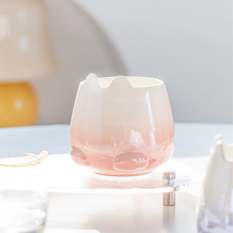 Gradual Change Rabbit Ceramic Mug Girls' Cute Cup High Beauty Couple Water Cup Office ins Coffee Cup